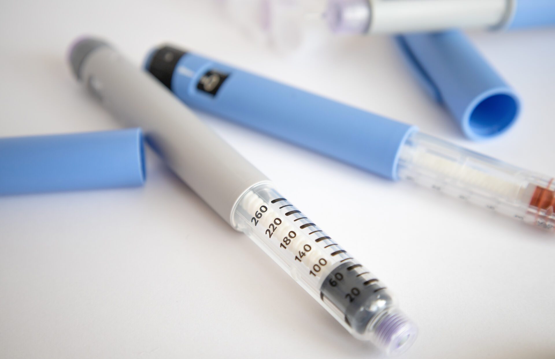 Insulin injection pen or insulin cartridge pen for diabetics.