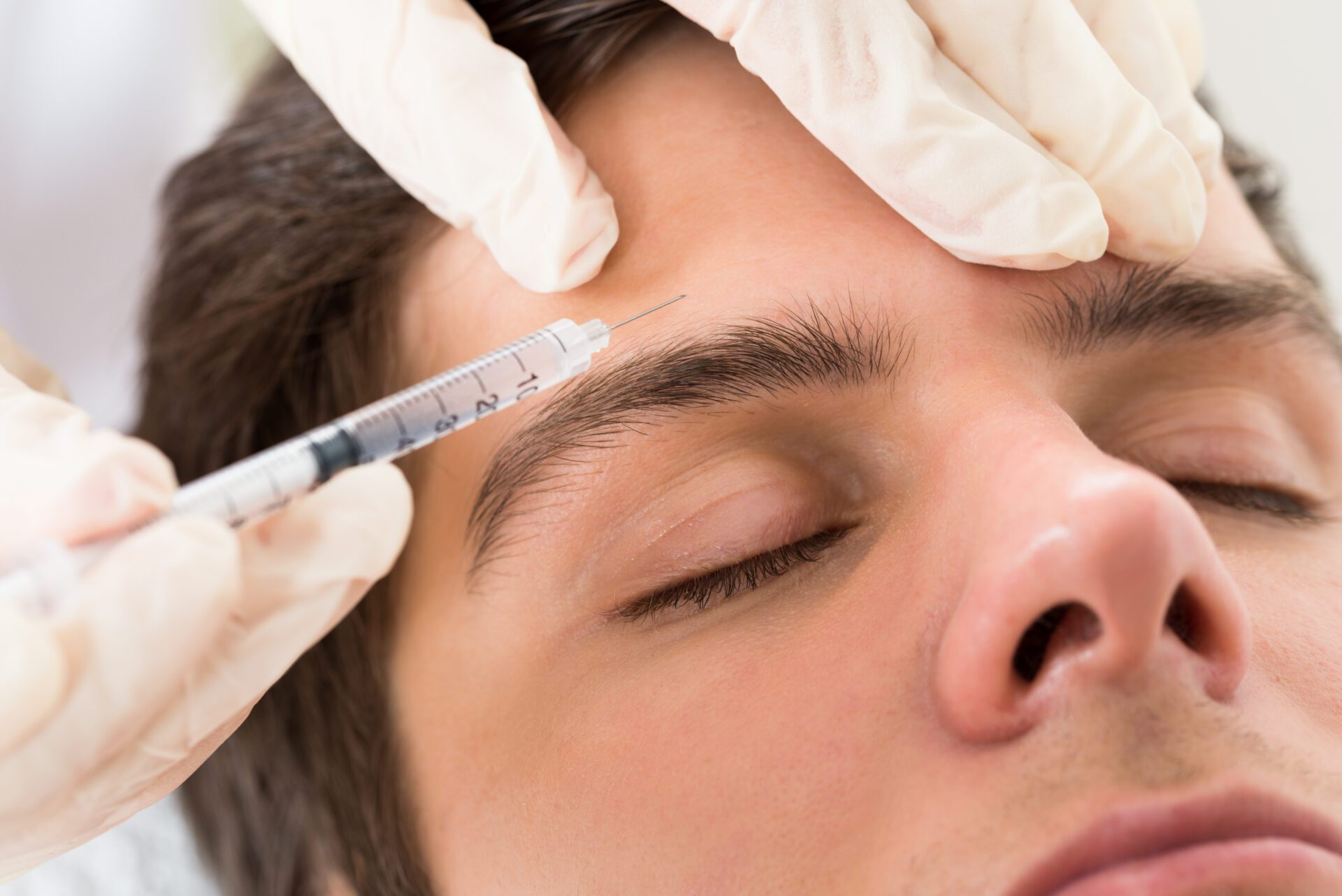 Man Having Botox Treatment